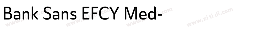 Bank Sans EFCY Med字体转换